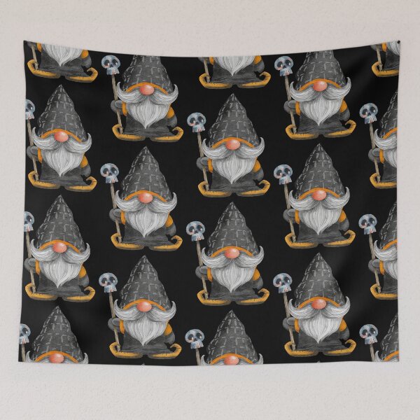 Item preview,  Cute Skull Wizard Gnome  designed and sold by Trinket-Trickster.