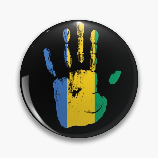 Item preview, Hand Gabon Flag Palm designed and sold by rafaeltto.