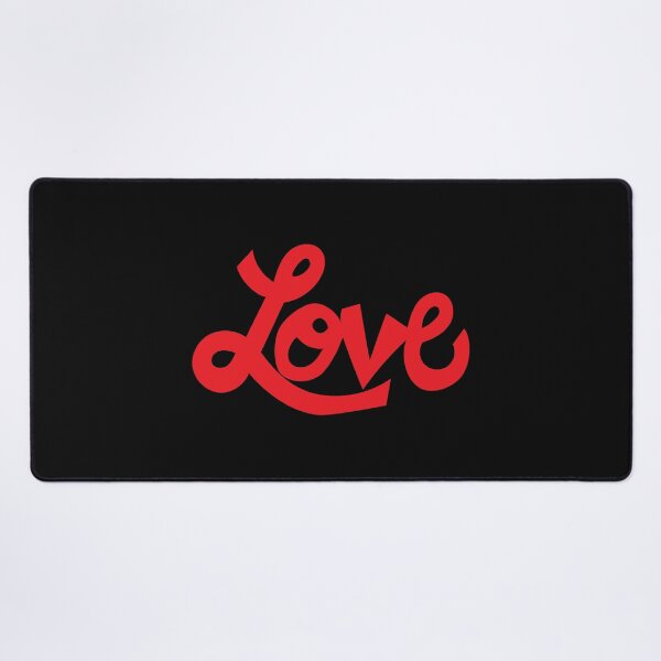 Item preview, LOVE text art red cursive designed and sold by AngelDawnDesign.