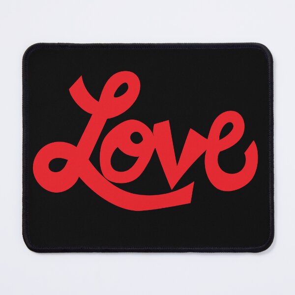 Item preview, LOVE text art red cursive designed and sold by AngelDawnDesign.