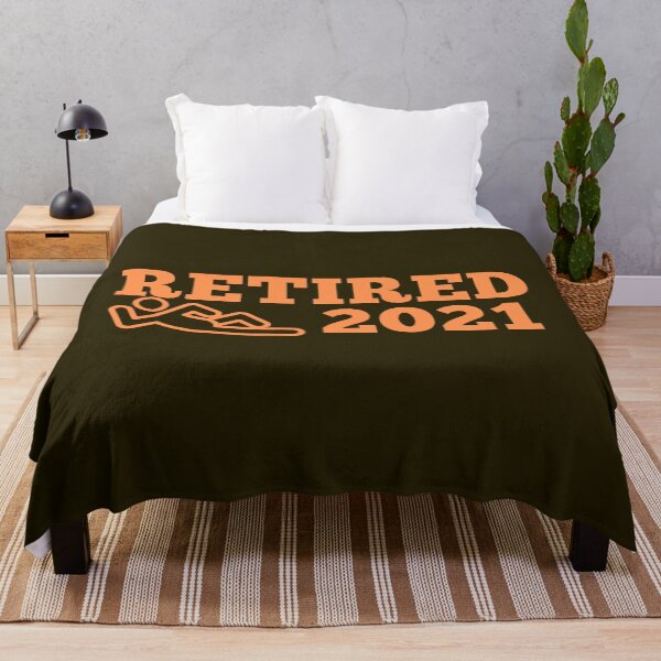 Item preview, Retired In 2021,funny, orange letters. designed and sold by moxdesign.