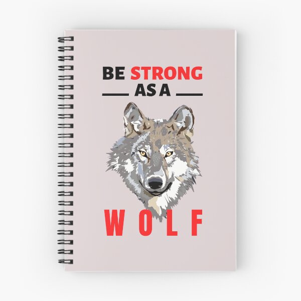 Item preview, Be strong as a Wolf - Motivational quotes about life  designed and sold by Cloofur.