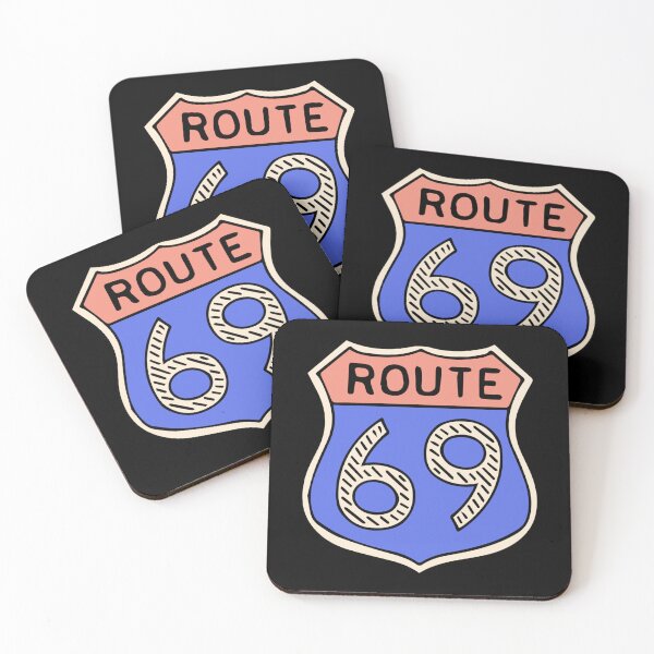 Item preview, Route 69 Sticker Sticker designed and sold by cleoangelalc.