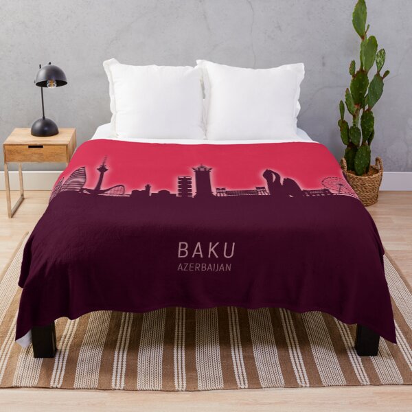 Artikelvorschau, Baku Azerbaijan Skyline entworfen und verkauft von ArtPrints.