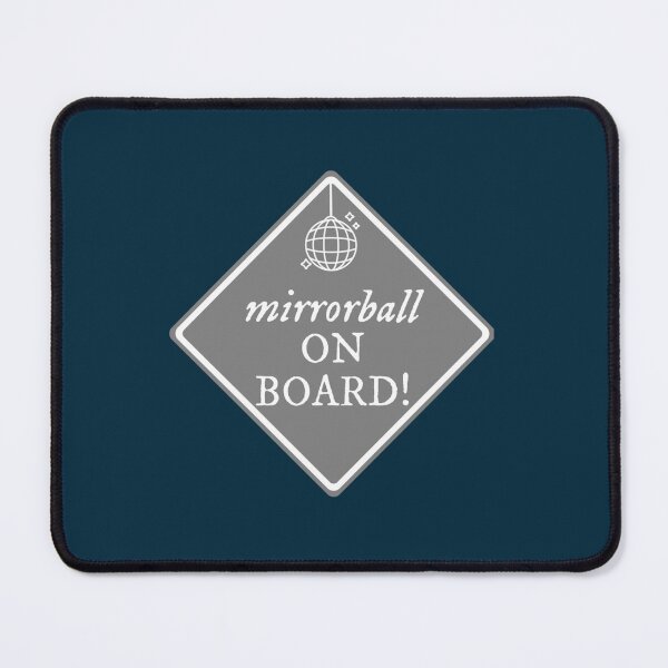 Item preview, mirrorball on board, Taylor Swift, folklore, bumper  (gray)                 designed and sold by MagicByA.