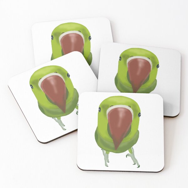 Item preview, cute green indian ringneck parrot designed and sold by meh4u2.