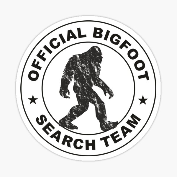 Official Bigfoot Search Team Sticker