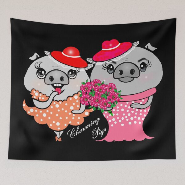 Item preview, Charming Pigs  designed and sold by Shirley cute art .