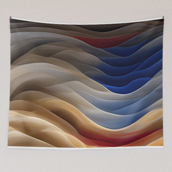 Item preview, Waves and Curves  - Created by A.I. designed and sold by Created-by-AI.