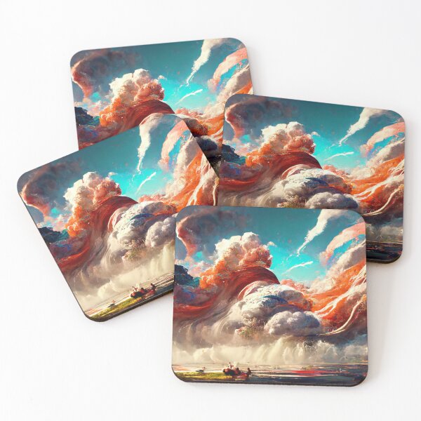 Item preview, Rolling Clouds Landscape Digital Painting designed and sold by RadicalWombat.