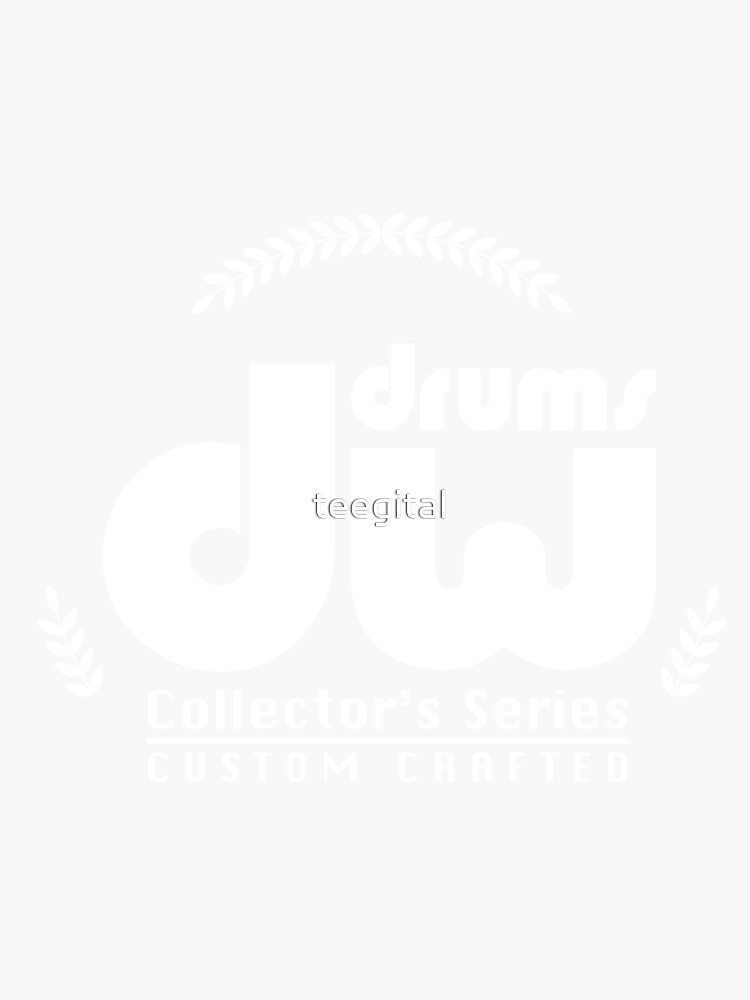 "DW Drum Cymbals" Sticker for Sale by teegital Redbubble