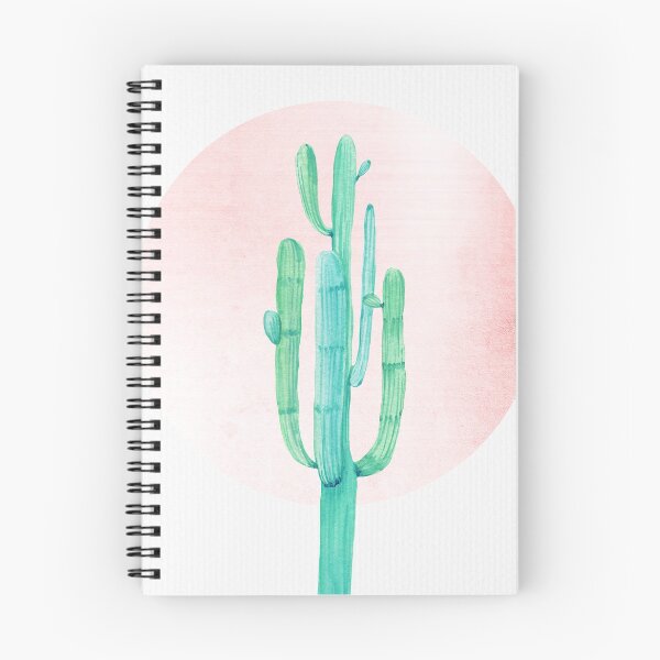 Item preview, Elegant Cactus Rosegold Pink and Turquoise Desert Cacti Southwest Decor designed and sold by DesertDecor.