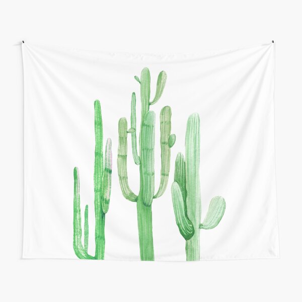 Aperçu de l'œuvre Cactus tendance en or rose et turquoise, cactus du désert, décoration sud-ouest créée et vendue par DesertDecor.