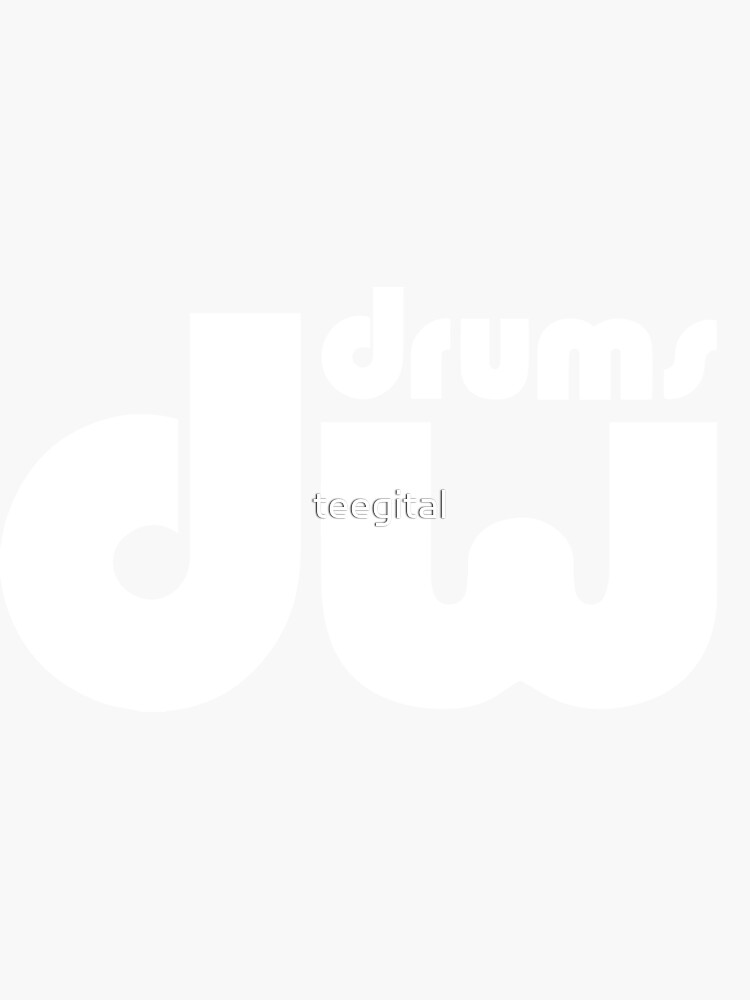 "Dw Drum" Sticker for Sale by teegital Redbubble