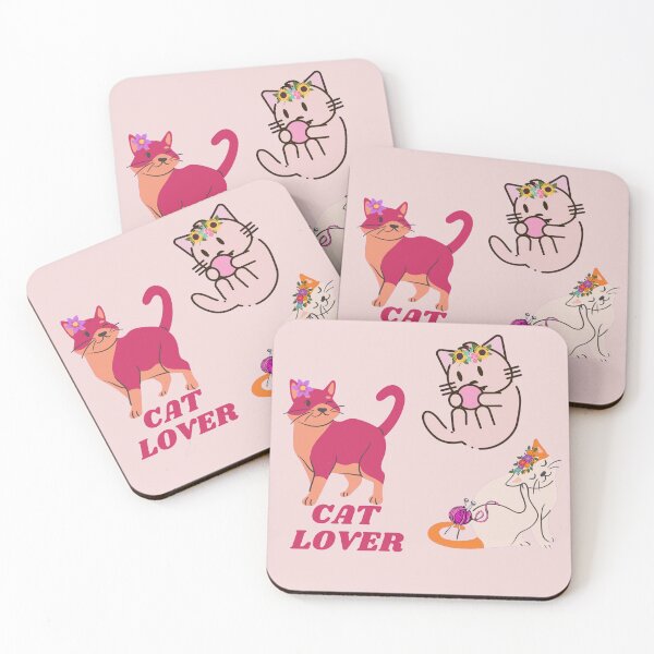 Item preview, Three pack of cute princess kittens adorned with flowers for cat lovers. Princess cat pack for girls. designed and sold by EMIPRINCESS.