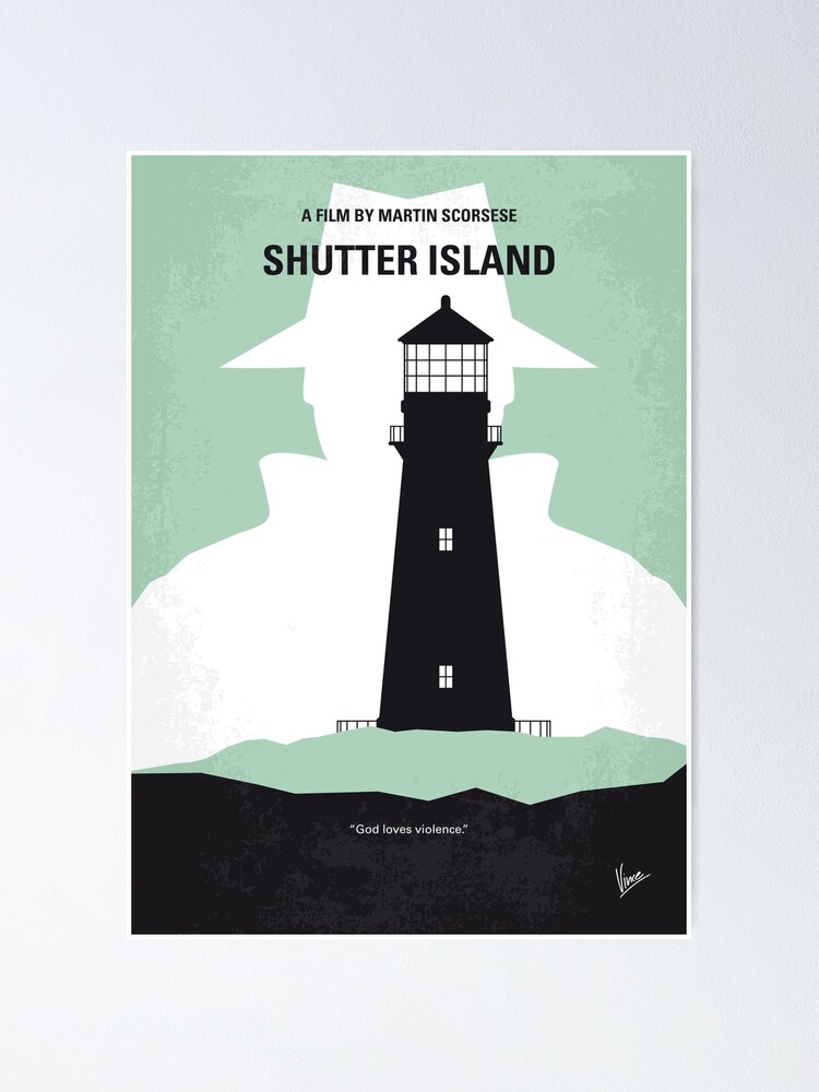 No513 Shutter Island Minimal Movie Poster Poster By Artboyvince