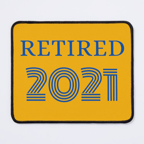 Item preview, Retired In 2021,blue letters designed and sold by moxdesign.