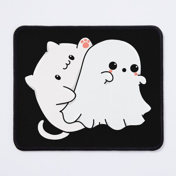 Item preview, Cute Kawaii White Cat Love Spooky Halloween Ghost designed and sold by Annisa Yuwanda.