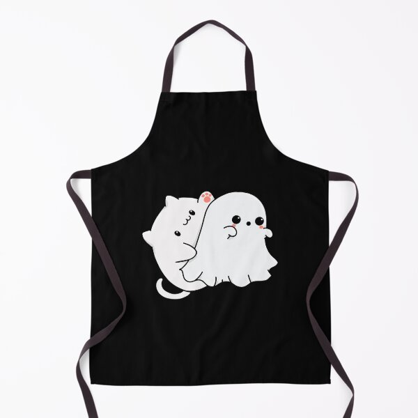 Item preview, Cute Kawaii White Cat Love Spooky Halloween Ghost designed and sold by Annisa Yuwanda.