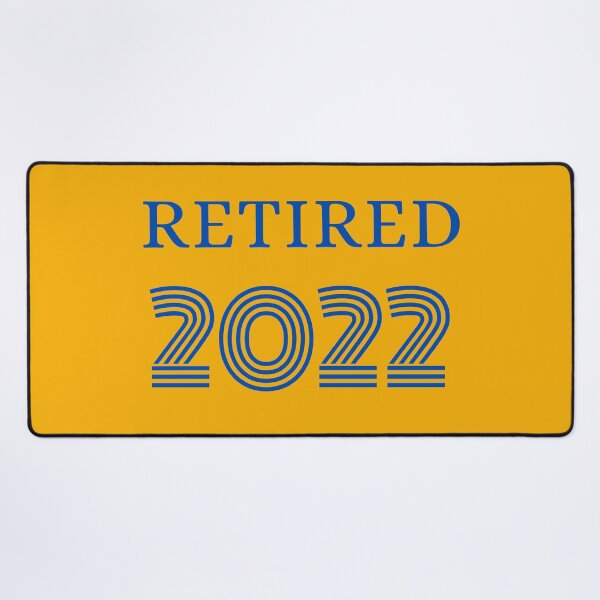 Item preview, Retired In 2022,blue letters designed and sold by moxdesign.