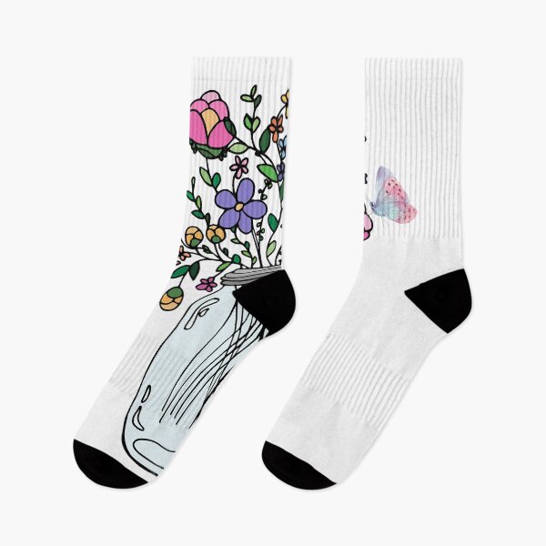 Item preview, Mason Jars Watercolor Wildflowers designed and sold by virillanissa.