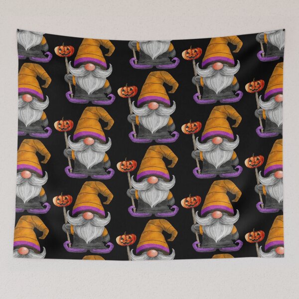 Item preview, Cute Pumpkin Wizard Gnome  designed and sold by Trinket-Trickster.