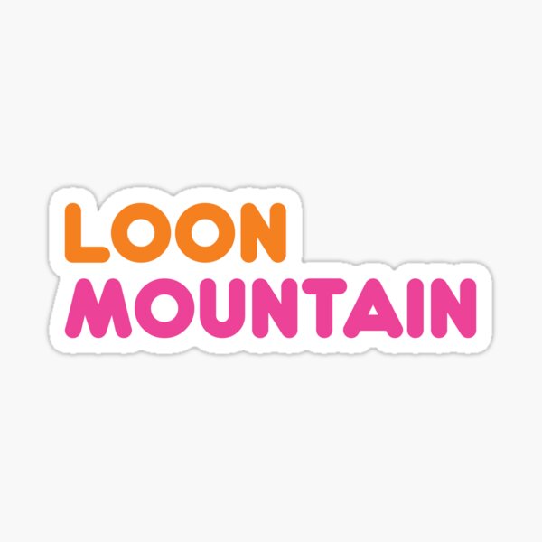 "Loon Mountain" Sticker for Sale by designsbycollin Redbubble
