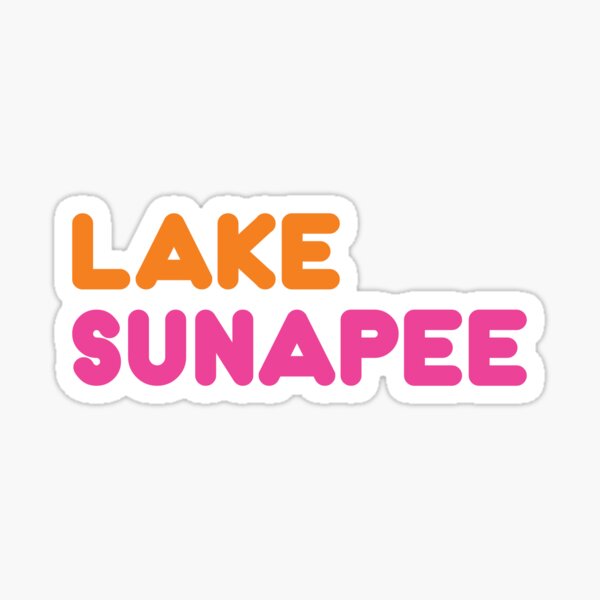 "Lake Sunapee, NH" Sticker for Sale by designsbycollin Redbubble