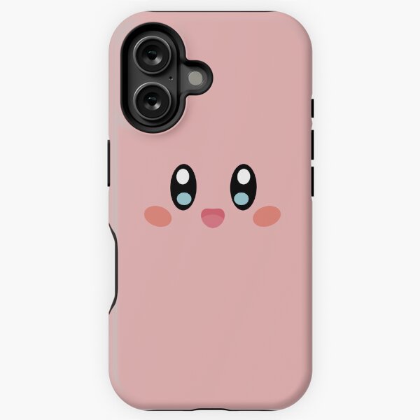 Item preview, Happy Smile Pink Cute Kirbo Face designed and sold by jazzcats.
