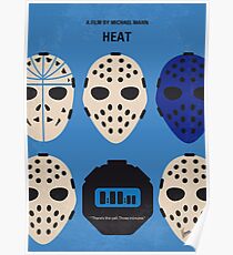 No621- Heat minimal movie poster Poster