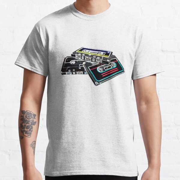 Cassette Tapes Trio With Colored Lines Classic T-Shirt
