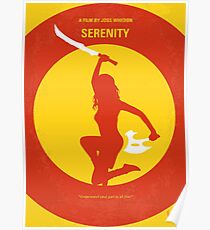 No722- Serenity minimal movie poster Poster