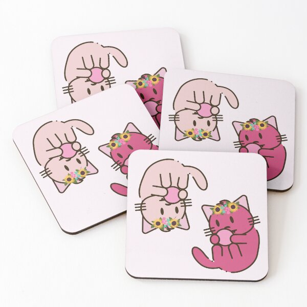 Item preview, Pack of cute princess kittens adorned with flowers. Princess cat pack for girls. designed and sold by EMIPRINCESS.
