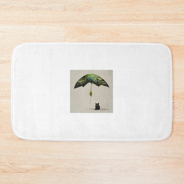 Item preview, Chill Cat with Umbrella Leaf designed and sold by Pauduwang.