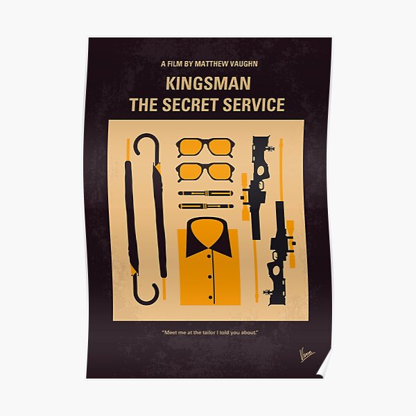 No758- Kingsman minimal movie poster Poster