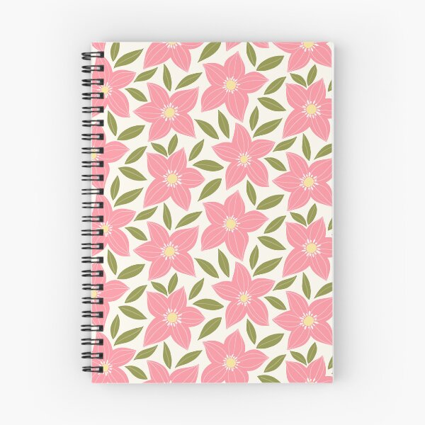 Item preview, Pink Star Shaped Floral Pattern designed and sold by Calislahn.