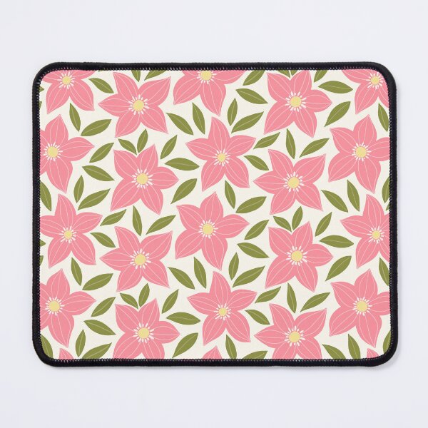Item preview, Pink Star Shaped Floral Pattern designed and sold by Calislahn.