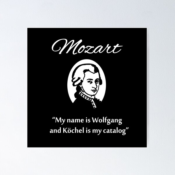 Vista previa del artículo con la obra «Wolfgang Amadeus Mozart», diseñado y vendido por Lines-n-Shapes.