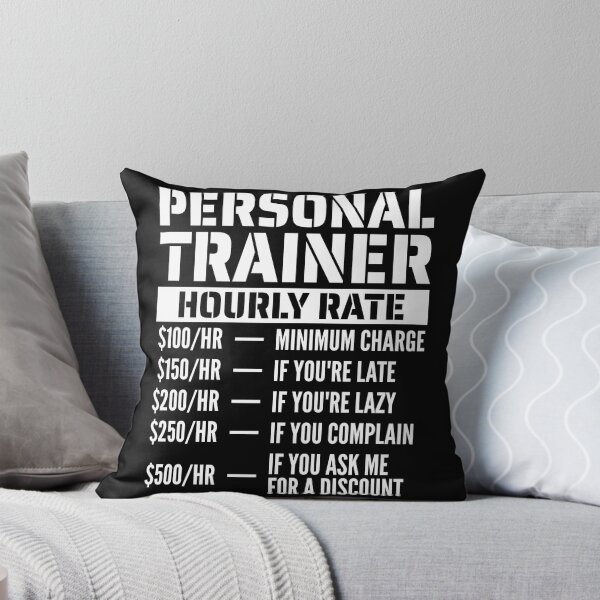 Item preview, Personal Trainer Hourly Rate designed and sold by blacklinesart.