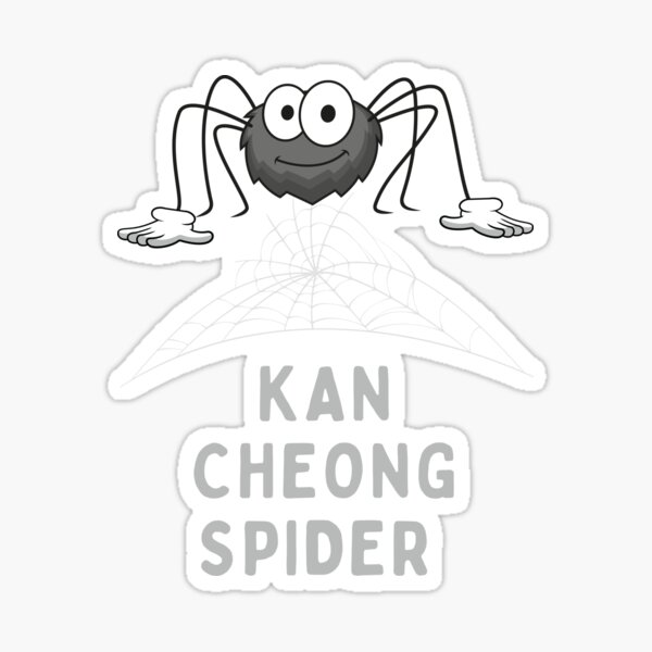 singlish-t-shirt-kan-cheong-spider-c0001-sticker-for-sale-by-mr