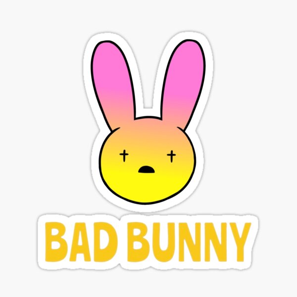 "Bad Bunny Logo" Sticker for Sale by GeneralFahey12 Redbubble
