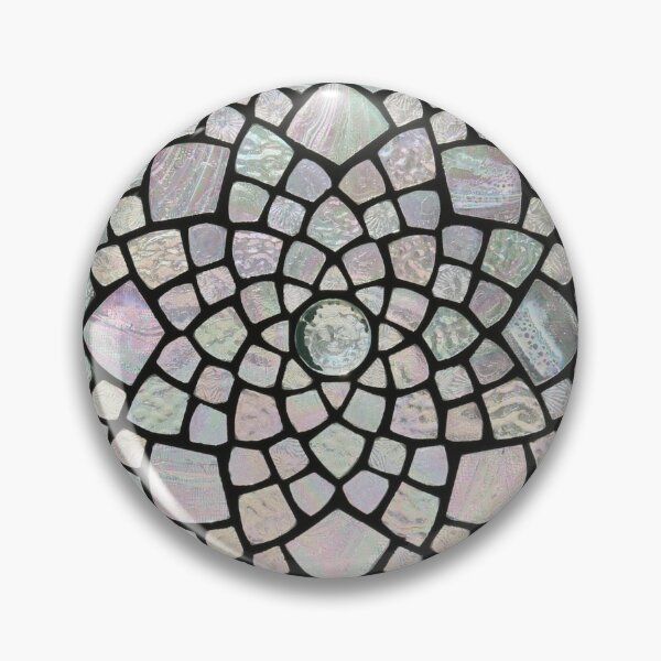 Item preview, Clear and Blue Mandala Mosaic designed and sold by MosaicMontage.