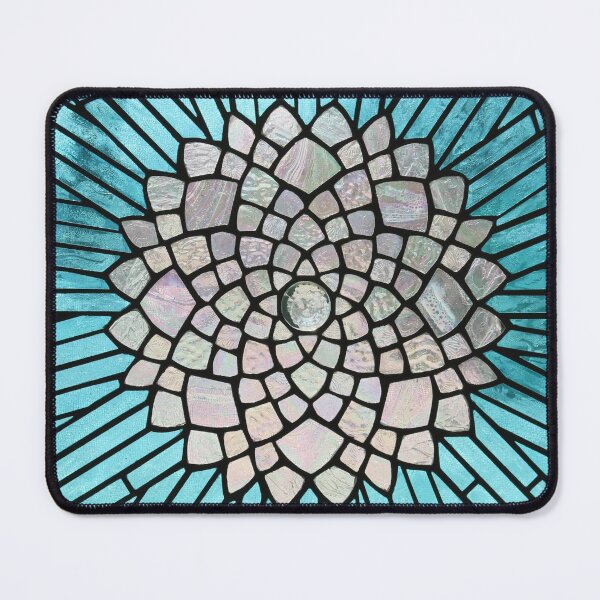 Item preview, Clear and Blue Mandala Mosaic designed and sold by MosaicMontage.