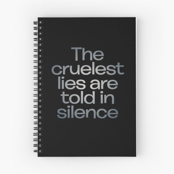 Item preview, The cruelest lies are told in silence. v.6 designed and sold by x1brett.