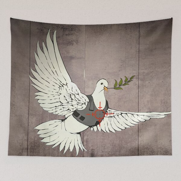 Item preview, Armored Dove of Peace Banksy designed and sold by WE-ARE-BANKSY.
