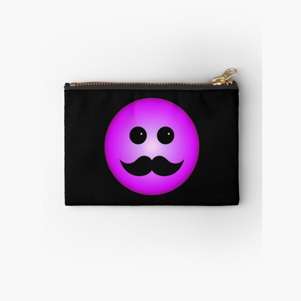 Aperçu de l'œuvre Purple Smiley Emoticon With Black Mustache créée et vendue par TigerLynx.