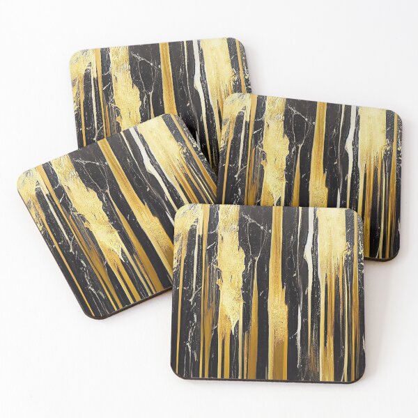 Item preview, Black and Gold Abstract designed and sold by knightsydesign.