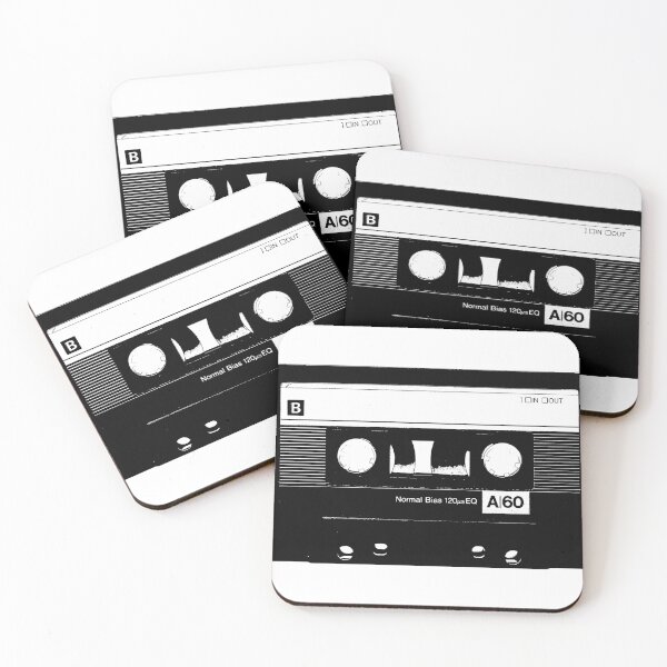 Item preview, Cassette Tape - B-Side - White and Black - In and Out designed and sold by Jazz Guitar Licks.com.