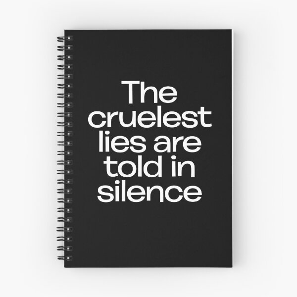 Item preview, The cruelest lies are told in silence. v.8 designed and sold by x1brett.