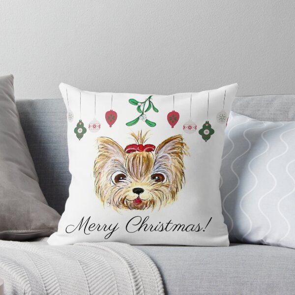 Artikelvorschau, Yorkie Weihnachten entworfen und verkauft von PaintedbyCarol.